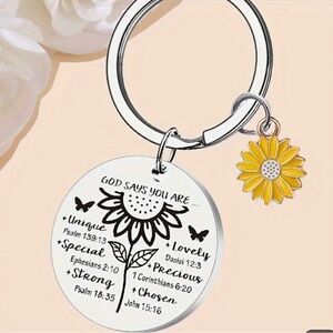 Sunflower keychain